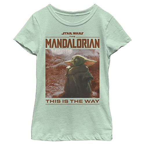Image of STAR WARS Girls Mandalorian Child Render Girls Short Sleeve Tee Shirt