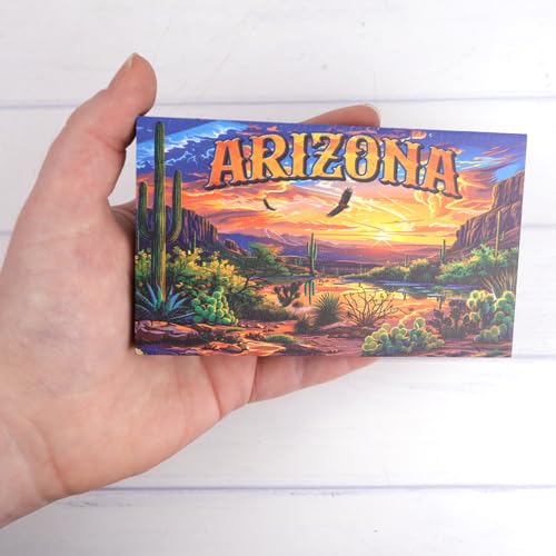 Imán decorativo rectangular Arizona 5" x 3" miniatura 4