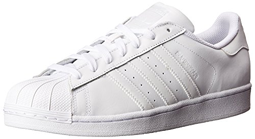 adidas Originals mens Super Star Sneaker, White/Core White/White, 8.5 US