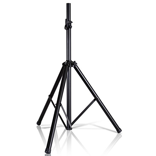 Universal Speaker Stand Mount Holder - 6’ft Heavy Duty Tripod w/Telescoping Height Adjustment