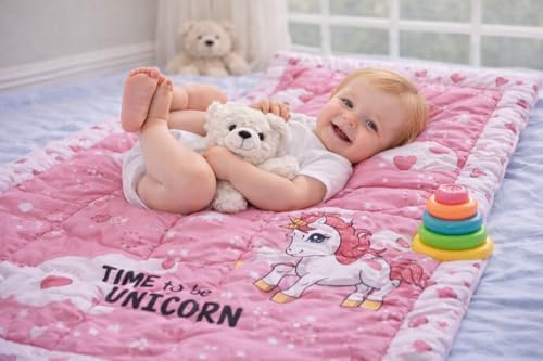 Image of SHOPPOFOBIX New Born Baby Godadi Pack of 3 Combo Set, Soft Cotton godi| Baby Mats | Babys Bed | Crib Sheet | Cartoon Mats Babys Godadi | Bedding Mats Set | Multicolor (Pack of 6)