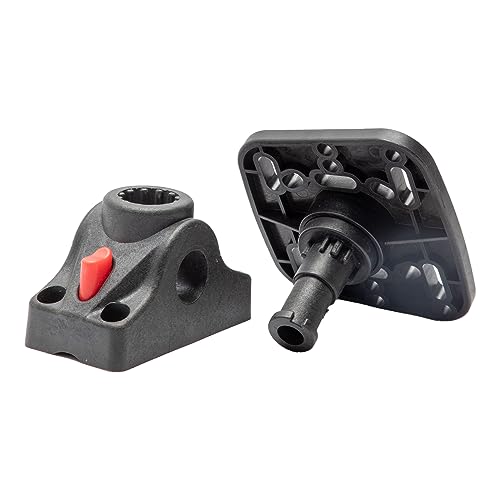 Image of Extreme Max 3006.8664 Universal Fish Finder Head Unit Boat /Fishing Rod Holder Mount with Fixed Bracket (Square Mount)