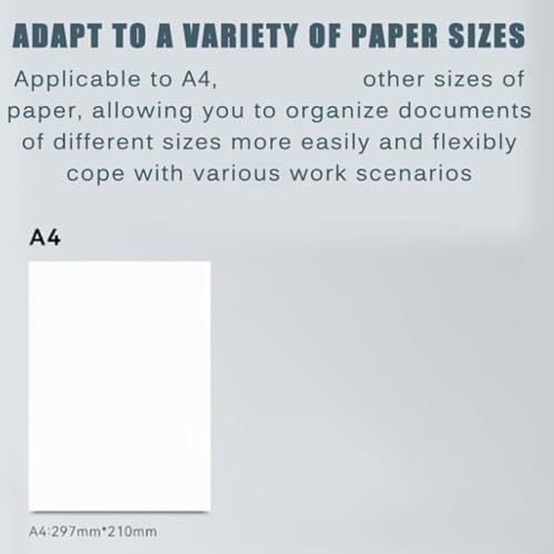 Organizador de papel comercial con soplador automático, alineación rápida de 3 segundos, ideal para organizar archivos, facturas y documentos en escritorios A4