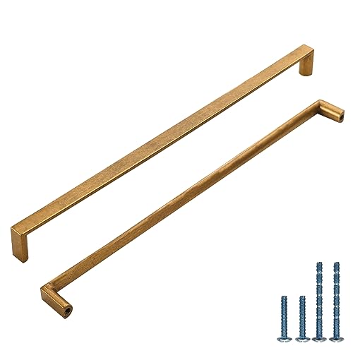 Image of 10 Pack 10 Inch Antique Brass Cabinet Pulls, Kitchen Hardware