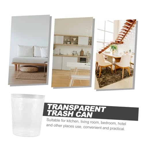 Caneca de basura rectangular transparente de PET 1 ml miniatura 6