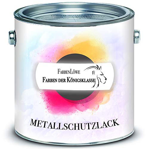 FARBENLÖWE hochmoderner Metallschutzlack glänzend Farbauswahl Metallschutzfarbe - besonders robuster Metalllack/Metallfarbe (2,5 L, Anderer RAL-Farbton (Bitte RAL Wert senden))