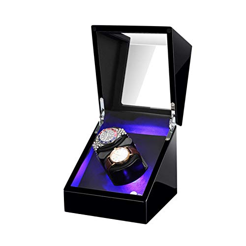 Enrouleur de montre automatique double avec oreiller flexible et lumiere LED
