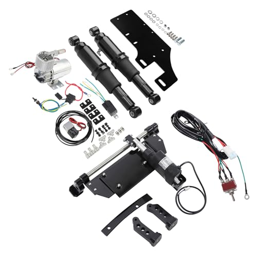 TCMT Rear Air Ride Suspension & Electric Center Stand Fit For Harley Touring Road King Road Street Glide 09-16