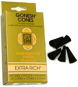 Sandalwood - Gonesh Incense Cones - Pack of 25