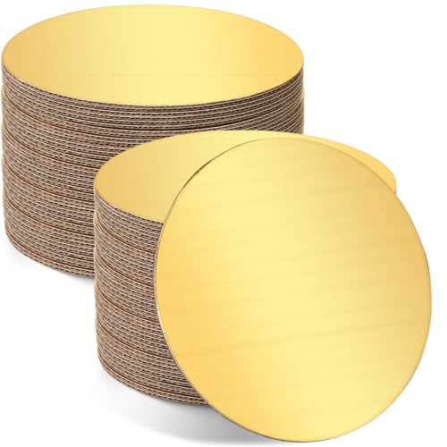 Planches à gâteau rondes en carton doré 25,4 cm Potchen Lot de 100