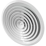 Repa Market 14 Inch (Neck) Round Aluminum Ceiling Diffuser/White Powder Coated HVAC Vent Cover/Multi-Directional Air Distribution/Supply & Exhaust Airflow for Industrial & Home Ventilation