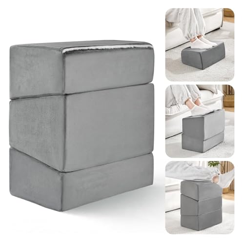 Foot Rest for Under Desk at Work, Adjustable Footrest for