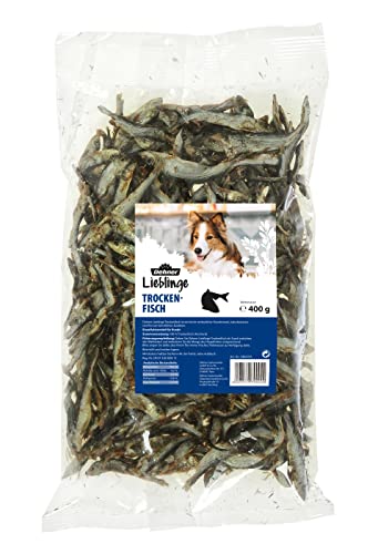 Dehner Lieblinge Hundesnack, Kausnack, Trockenfisch, 400 g