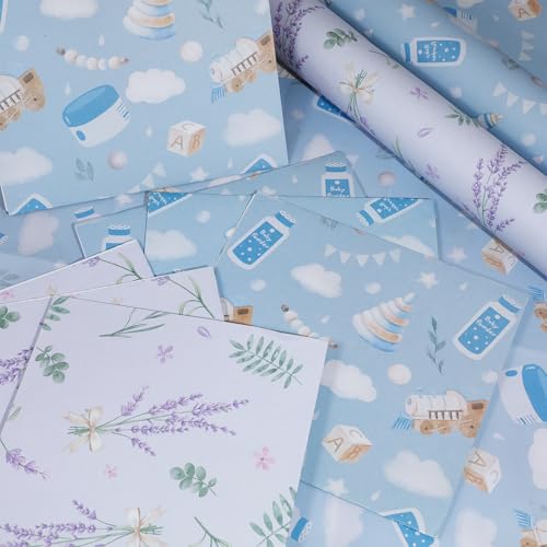 SCENTORINI Scented Drawer Liners for Dresser,6 Lavender + 6 Baby Powder Scent Drawer Paper Liners, Paper Sheets Liner 14.3x19.5 Inch, for Fragrant Home Shelf Closet Bedroom Drawer - Image 6