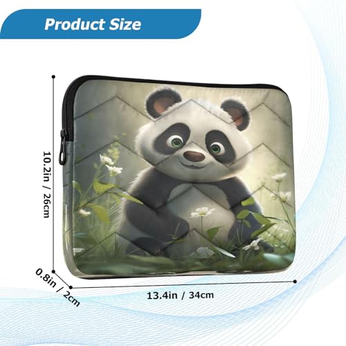 Funda para portátil 13-14 pulgadas impermeable con diseño panda miniatura 3