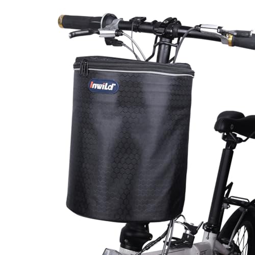 Fahrradkorb Vorne Rollerkorb E Scooter Korb Vorne, Rollerkorb Fahrrad Abnehmbare Lenkerkorb Tasche Mit Reflektierendem Gurt Für Scooter Balance Bikes