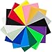 Bright Idea Supplies Heat Transfer Vinyl Bundle - 14 Sheet Pack of HTV Vinyl - Iron On Vinyl Assorted Colors and Glow in the Dark HTV Bundle - Iron on Vinyl for Cricut, Silhouette Cameo and Heat Press
