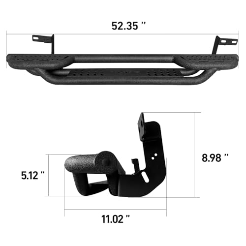 Estribo de Acero Negro para Dodge Ram 2500/3500 2010-2024 miniatura 3