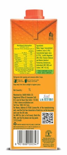 Image of Real Fruit Power Cranberry, 1L