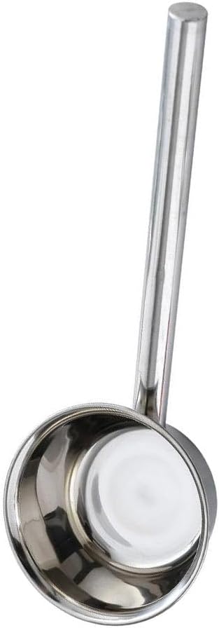 Ladle Water Steel Stainless Scoop Handle Soup Dipper Spoons Ladles Spoon Bailer Bath Metal Kitchen Spout Cup Ice Household Pour| | - - (Color: Silver, Size: 54x13cm)