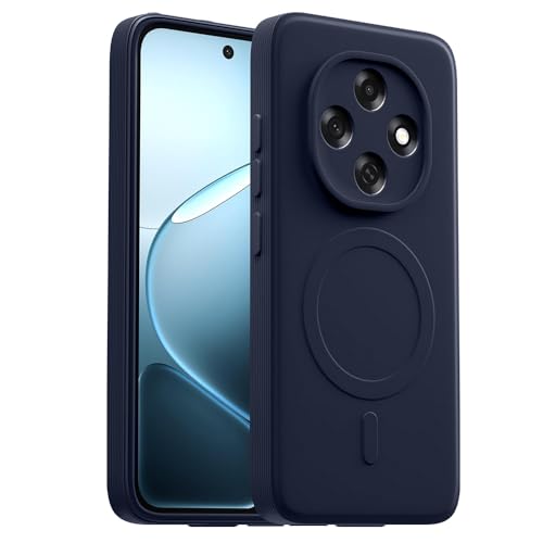 Image of Casotec Back Cover for Oppo F31 Pro 5G | MagFit Ring Design (Non-Magnetic) | Shockproof Protection | Anti-Slip Grip | Raised Camera Edges | Slim Protective Case for Oppo F31 Pro 5G (Steel Blue)