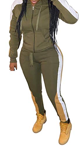 Women Long Sleeve Patchwork Open Front Jackt Bodycon Long Set 2 Piece Romper Outfits Plus Size