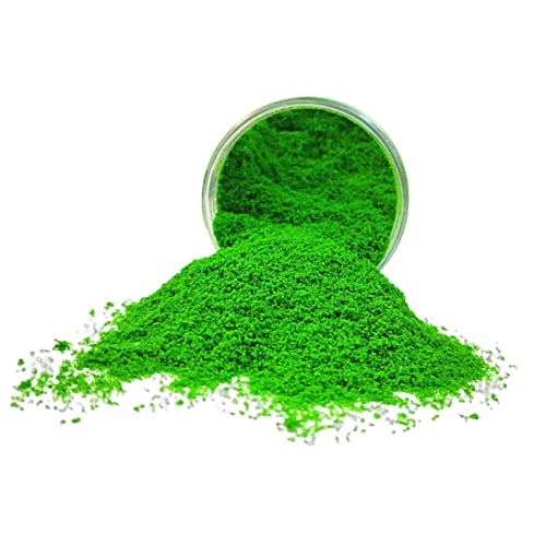 Poudre de terrain vert pour habiller les socles de figurines miniatures