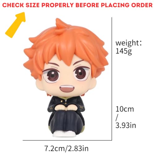 Image of FUNFOB Haikyuu Shoyo Hinata Action Figure Height -10cm Collectible PVC Multicolour | Haikyuu Look up