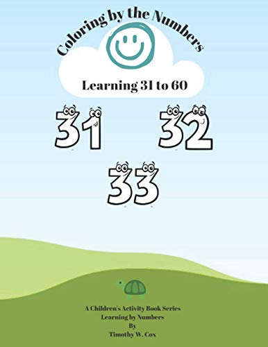 Coloring by the Numbers: Learn how to count from 31 to 60 by coloring with numbers.