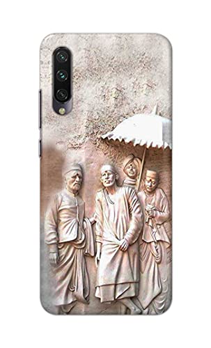 Image of Printed Hard Back Cover Case for Mi A3 Back Cover (Sai Baba) -1803