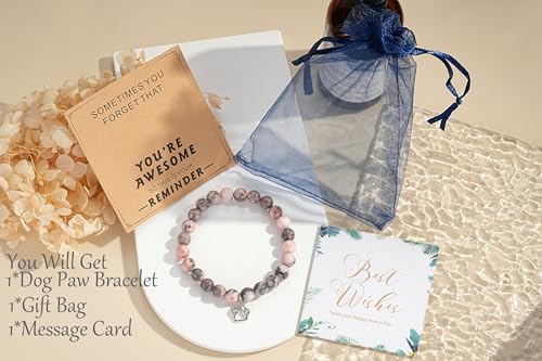 Image of morniface Inspirational Gifts for Women,Natural Stone Bracelet for Mom Daughter Friends Sister Wife Grandma Aunt