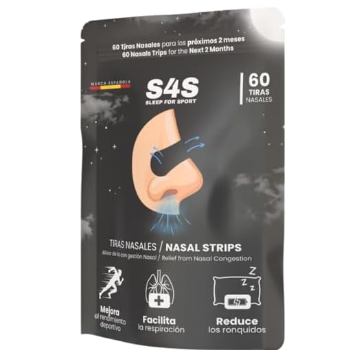 60 Tiras Nasales Deportivas | Mejora el Rendimiento y la Respiración | Alivio de Congestión Nasal | Hipoalergénicas y Suaves con la Piel
