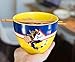 JUST FUNKY My Hero Academia All Might Japanese Ceramic Dinnerware Set | 16-Ounce Ramen Bowl and Wooden Chopsticks Set