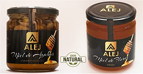 Alej Miel de flores Pura de Abeja Natural Ecologica Gourmet Cruda, Miel 100% Pura Natural Española Honey Sin Filtrar, En… - Imagen 8