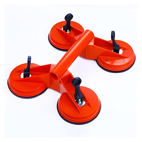 Ventouse vitrier 4 têtes pour pose de carrelage et manutention de verre lourd