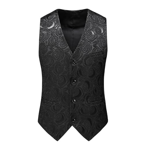 Gilet de costume ajustable en coupe ajustée avec motif jacquard uni