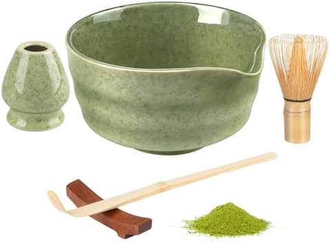 Matcha Set, 5 Pcs Matcha Kit Includes Matcha Bowl, Matcha Whisk, Whisk ...