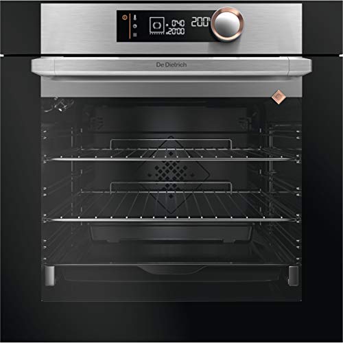 Four encastrable pyrolyse De Dietrich DOP7340X - Four multifonction Chaleur tournante ou pulsée / 73 litres / Classe A+ / Noir et Inox / Rails télescopiques...