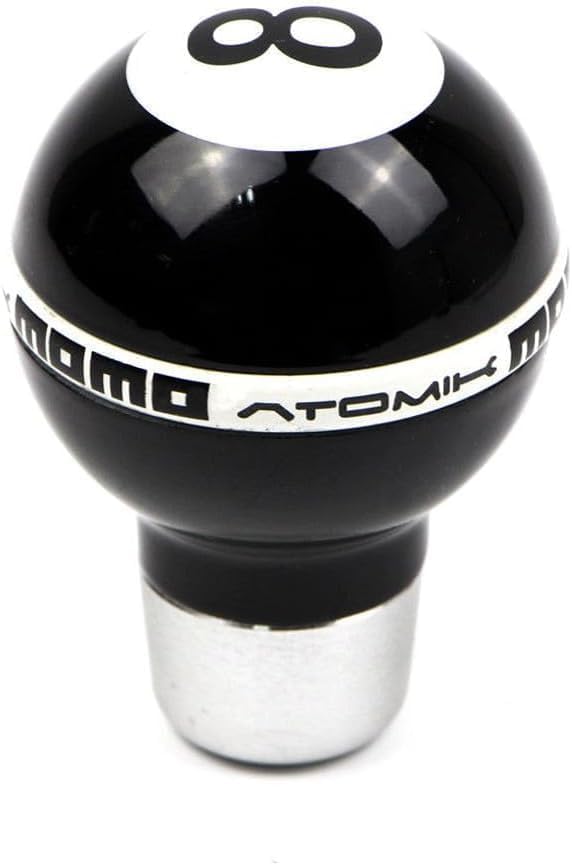 YOURKARTS.COM MOMO Gear Shift Knob, Black and White, Universal Fit