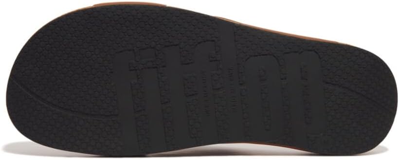 FitFlop Iqushion Men's Leather Cross Slides Slide Sandals