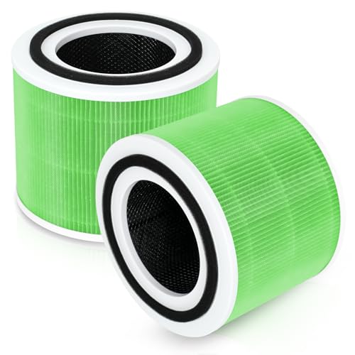 2 Stück Schimmel Ersatzfilter für LEVOIT Core 300 / Core 300S Luftreiniger 3-in-1 True H13 HEPA Aktivkohle Filter 3-Stufige Filtration Hocheffizienter Vorfilter Ersatz Core 300-RF Filter