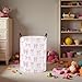 TIBAOLOVER Baby Laundry Basket Baby Nursery Hamper Kids Laundry Basket Toy Storage Bin for Boys Room Decor Gift Baskets for Bedroom Bathroom(Pink Bowknot)