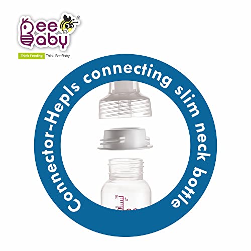 Image of BeeBaby Comfort Fit 2-in-1 Manual Breast Pump for Breastfeeding, 3 Level Adjustable Suction, Slim Neck Bottle Connector, BPA Free, Portable Hand Breast Pump for Newborn & Nursing Mothers