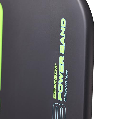 Image of Gearbox G3 Powerband Pickleball Paddle - Elongated Shape, 16mm Core - Carbon Fiber Face, UniFrame Molded Design - Textured Surface for Spin - Lightweight 8 oz - Soft Feel and Controllable Power