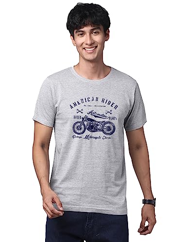 Image of ADRO Men's 100% Cotton Regular Fit T-Shirt