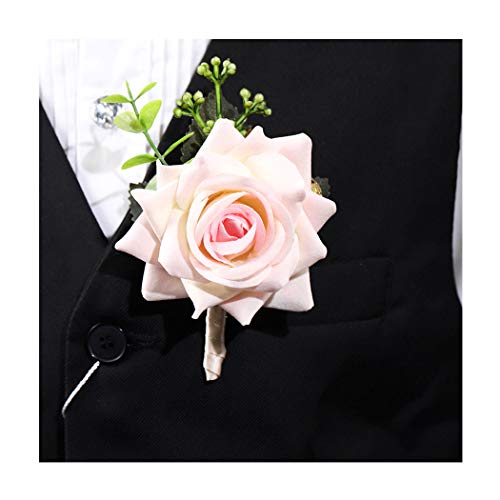 Campsis Wedding Boutonniere Buttonholes Flower Groom Groomsman Best Man Wedding Flowers Accessories Prom