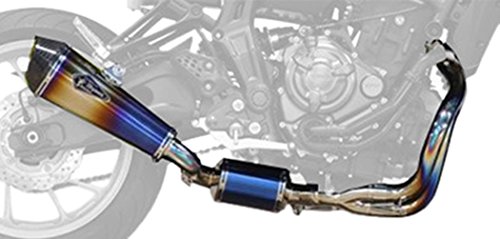 mt-07 フルエキチタンマフラー　リアルスペック　ガスレポ付属【ジャンク】 YAMAHA 2021~MT-07 (8BL-RM33J) POWERBOX FULL RS|SP忠男