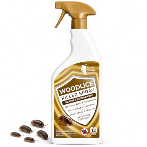 Woodlice Killer Spray 1L - Powerful Insect Killer for Indoor & Outdoor Use Effective Bug Spray Fast-Acting Insecticide for Woodlice & Common Pests Ultra Power Household Pest Control Spray 1 Litre