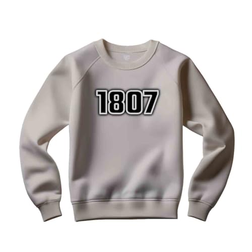 Sweatshirt 1807 unisexe gris chaud contre la fraîcheur automnale