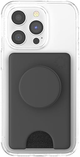 Miniatura 4 de PopSockets Cartera para teléfono con agarre expansible para teléfono, tarjetero para teléfono - Nubes rosas